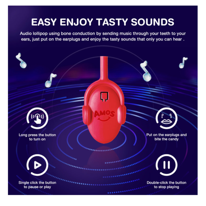 TastySounds Music Lollipop - Strawberry