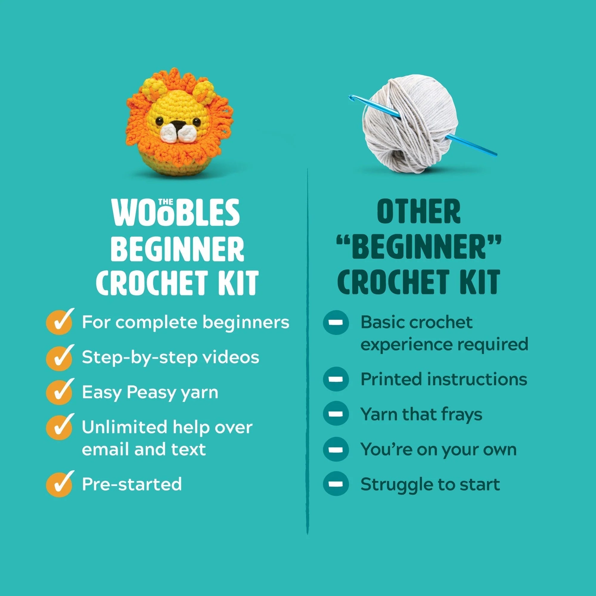 Woobles: Carl the Caterpillar Crochet Kit