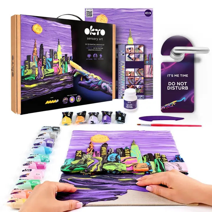 OKTO 3D Clay Painting Creative Set New York Skyline