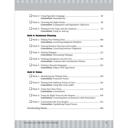 Daily 6-Trait Writing Workbook, Grade 7