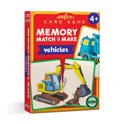 Vehicles Memory Match & Make Card Game
