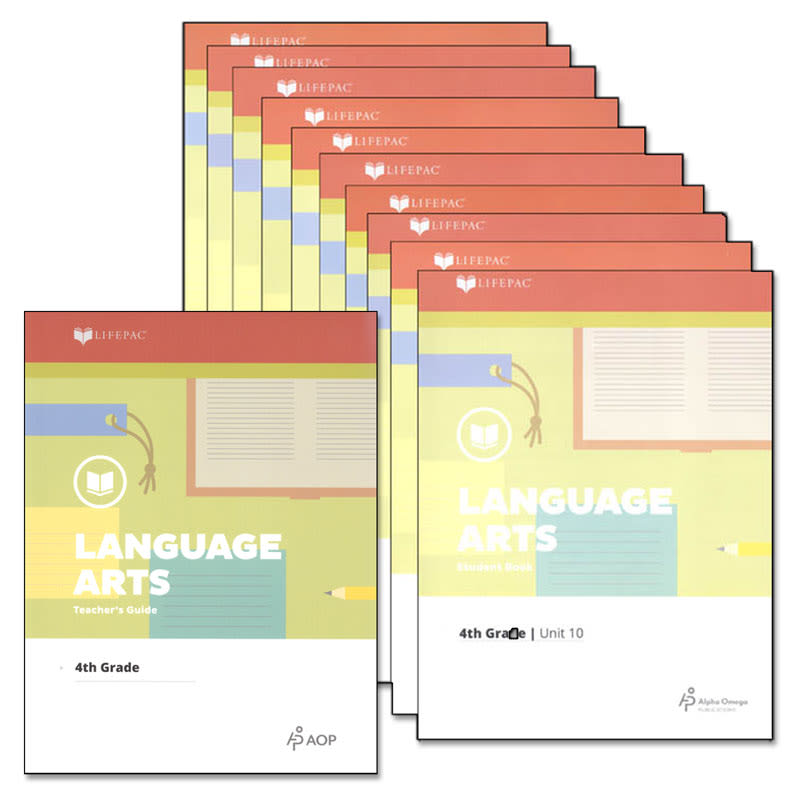 LifePac Language Arts Box Set 4th Grade
