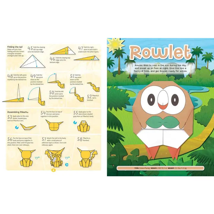 Pokémon Origami: Fold Your Own Alola Region Pokémon