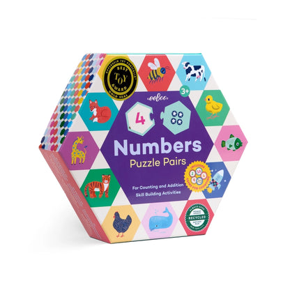 Numbers Hexagon Puzzle Pairs Game