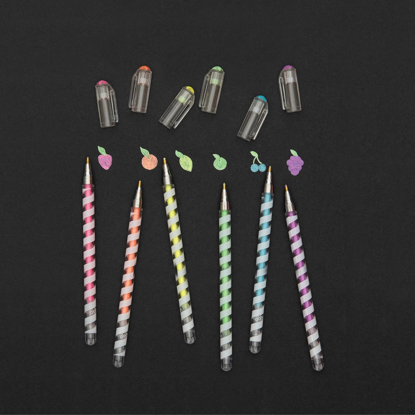 Totally Taffy Scented Colored Gel Pens - Set of 6