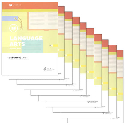 LIFEPAC Language Arts Box Set 5th Grade