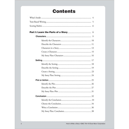 How to Write A Story, Workbook Grade 4-6