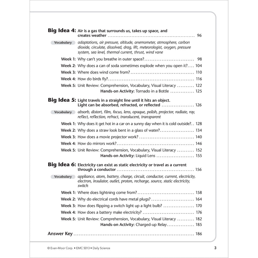 Daily Science Workbook, Grade 3