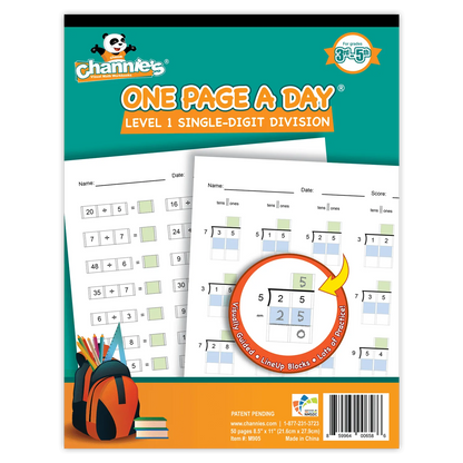 Channie's: One Page A Day Beginning Division Math Workbook