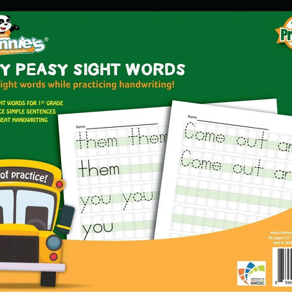 Channie's: Easy Peasy Sight Word Workbook