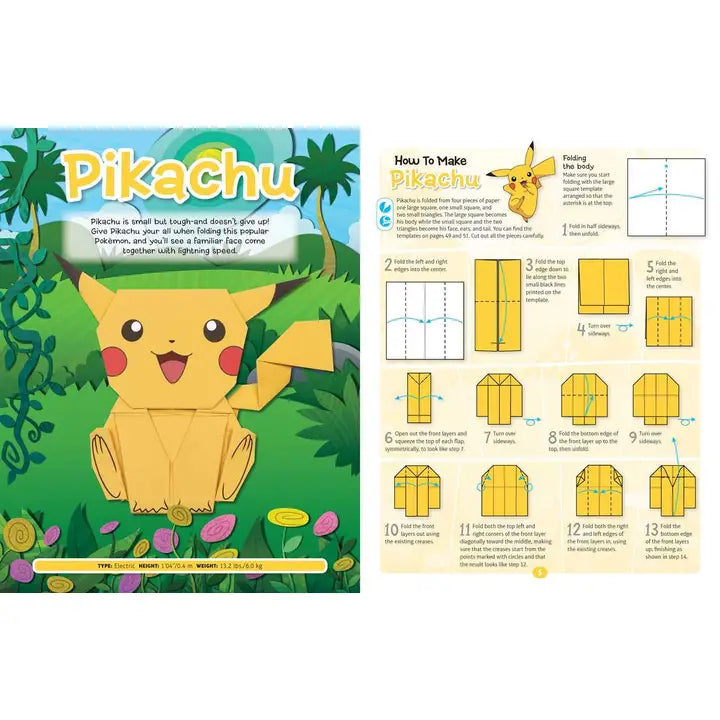 Pokémon Origami: Fold Your Own Alola Region Pokémon