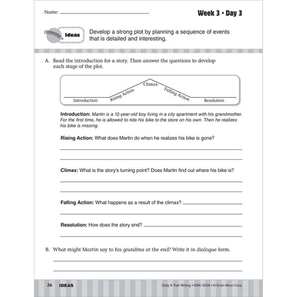 Daily 6-Trait Writing Student Practice Book, Grade 6