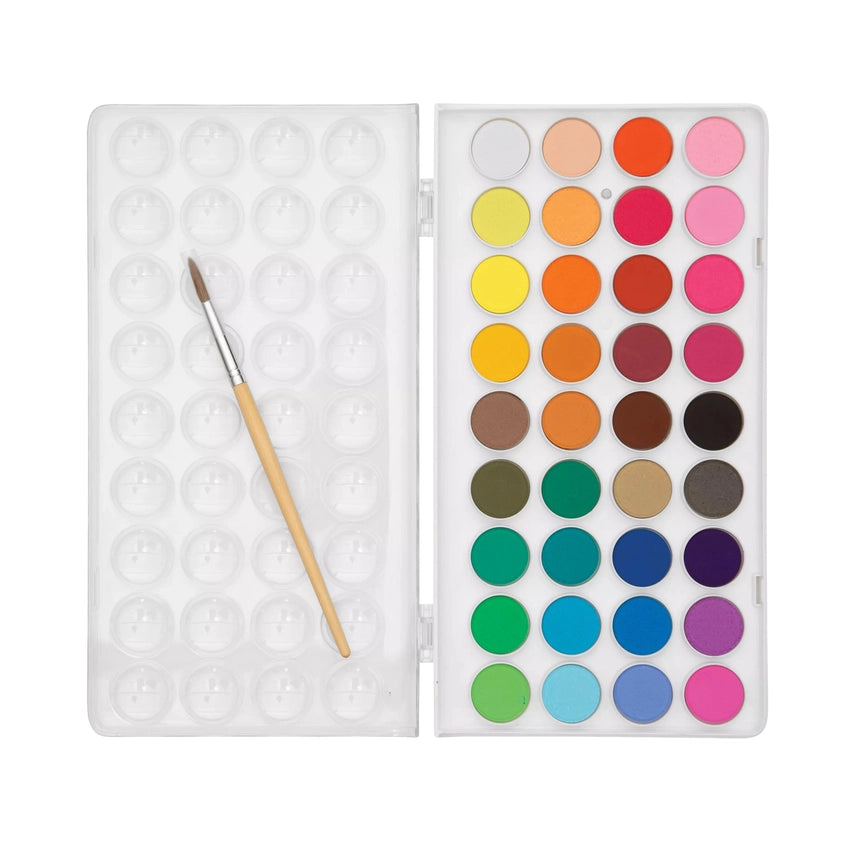 Lil' Watercolor Paint Pods with Brush - 36 Colors