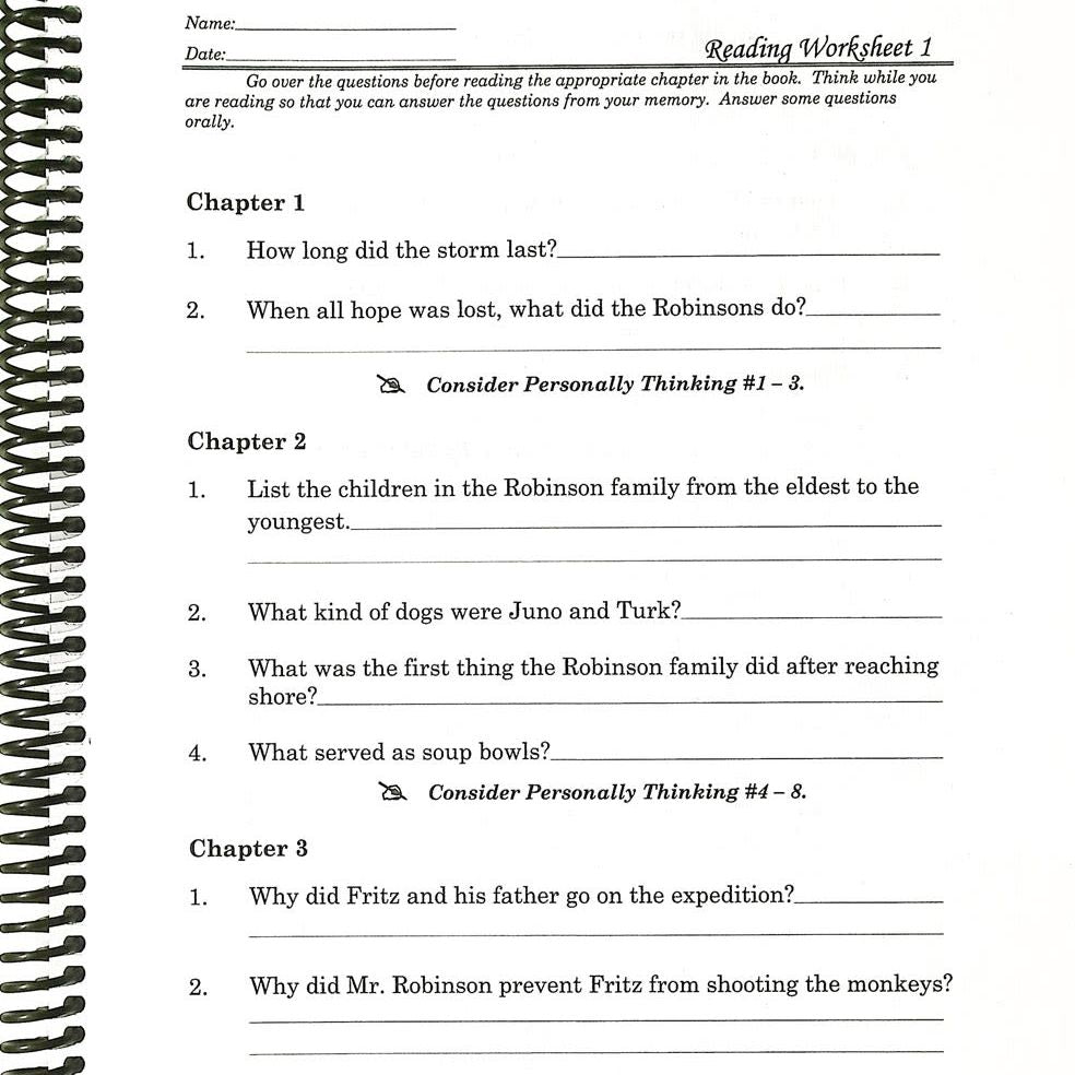 The Swiss Family Robinson Discovery Guide