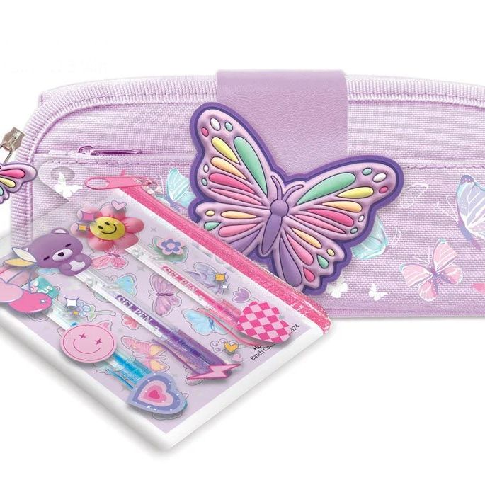 My Perfect Pencil Bag, Tie Dye Butterfly