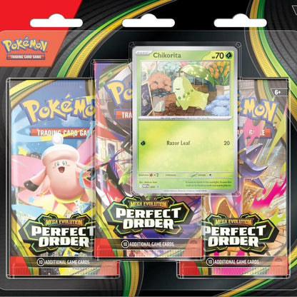 Pokemon Mega Evolution Perfect Order 3 Card Packs