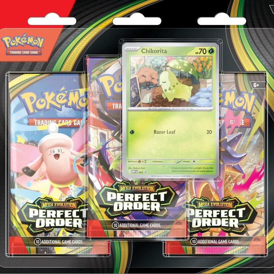 Pokemon Mega Evolution Perfect Order 3 Card Packs