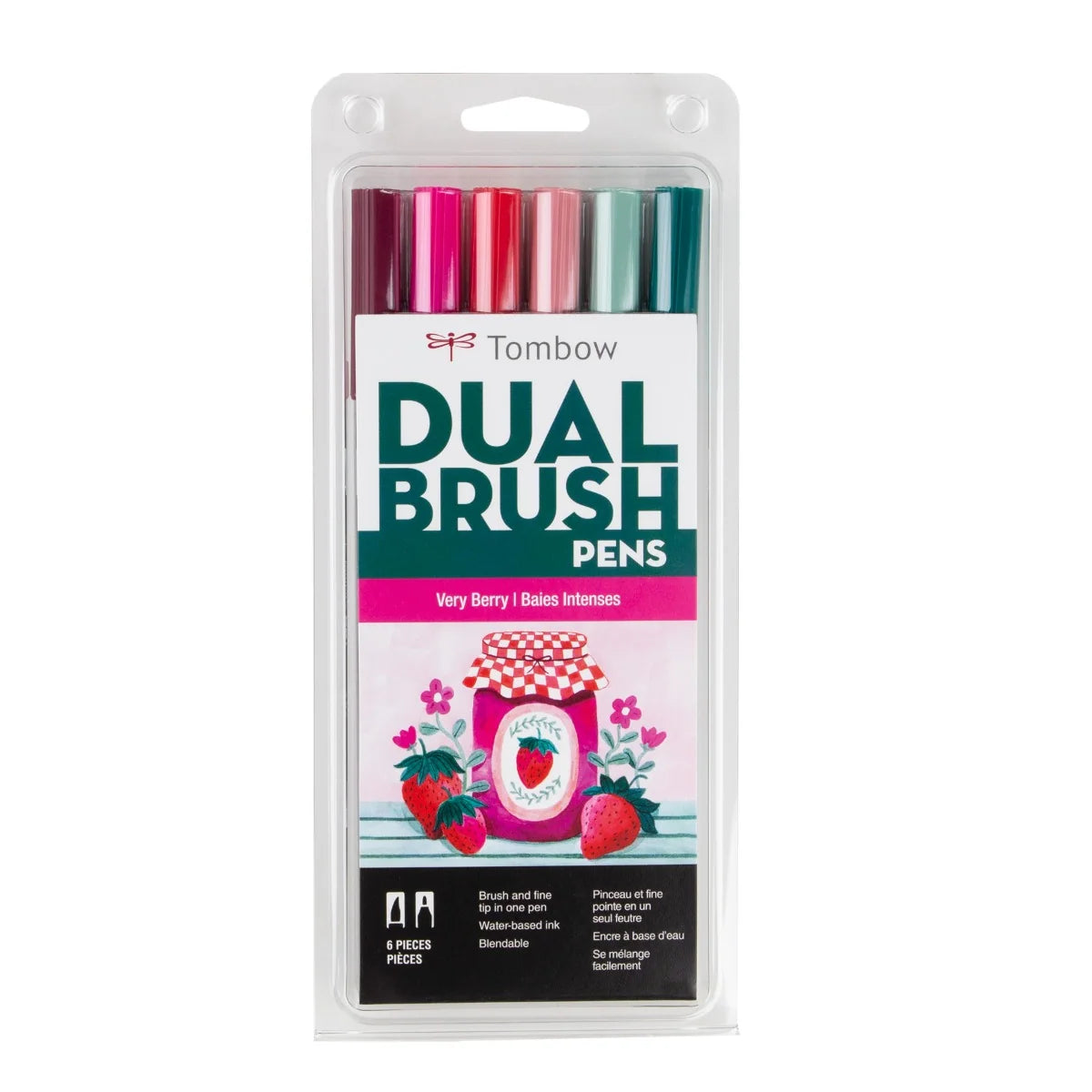 Tombow Dual Brush Pen Very-Berry