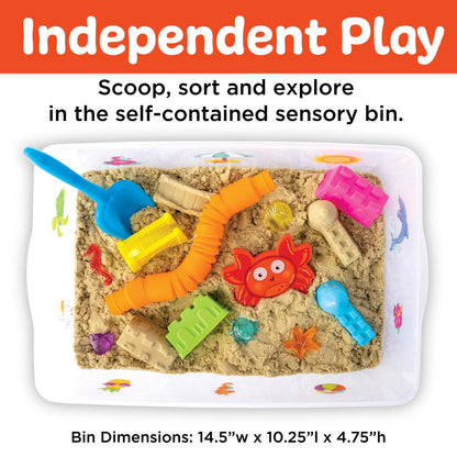 Beach Themed Sensory Bin