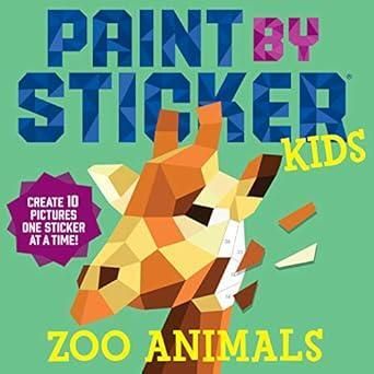 Paint by Sticker: Kids Zoo Animals