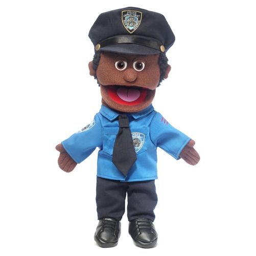 Silly Puppet: Policeman 14 Inch (black)